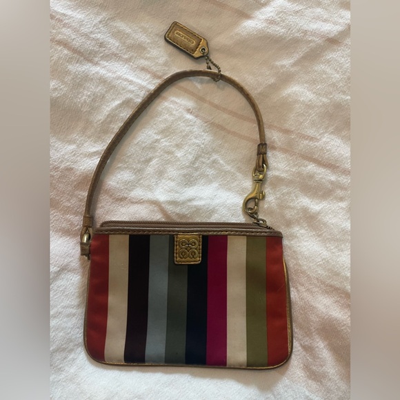 Coach | Julia Legacy Stripe Multicolor wristlet - Picture 1 of 11